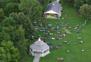 Aerial Perry Farm Concert View