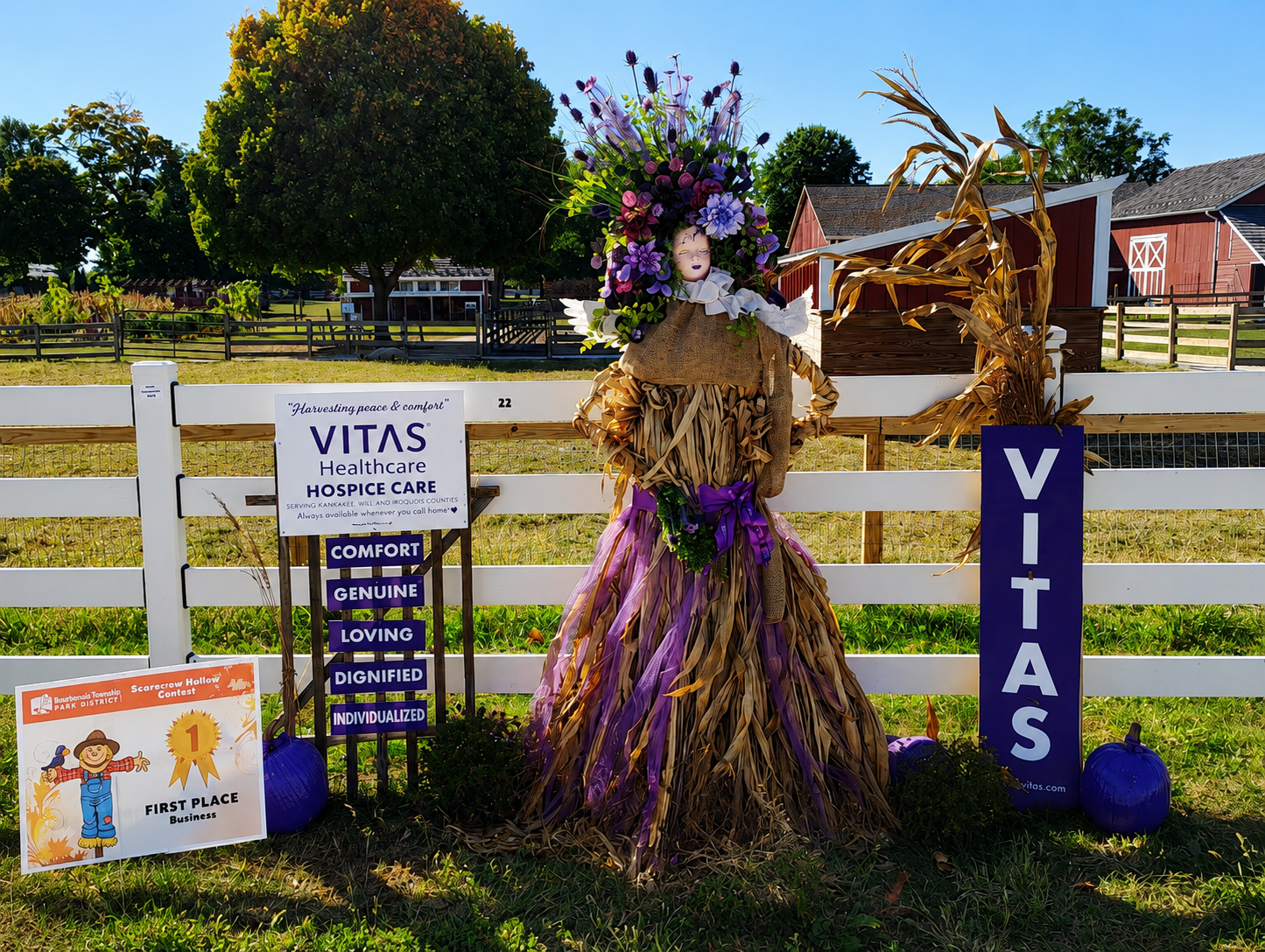 Scarecrow Contest display at Perry Farm Park