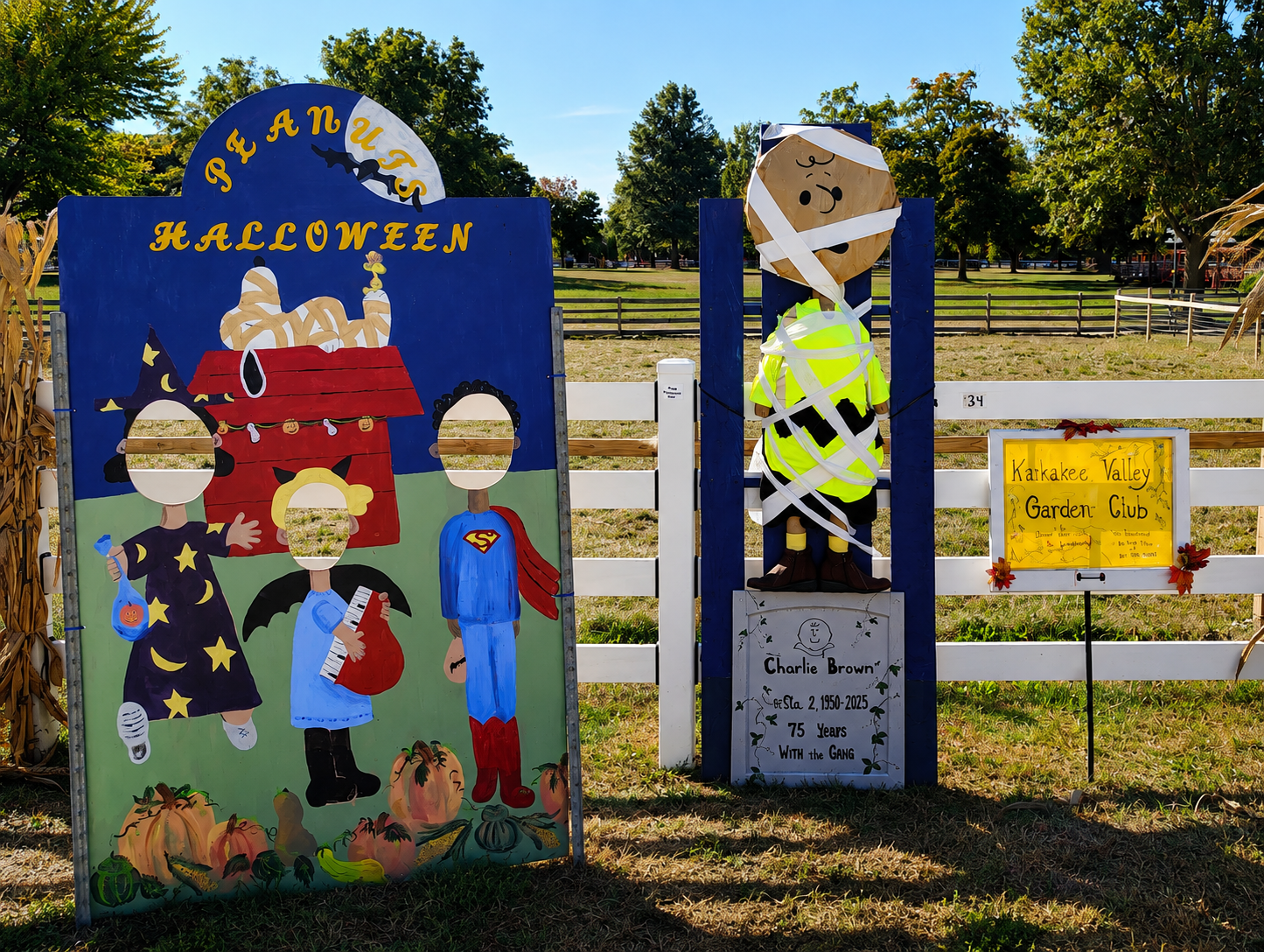 Scarecrow Contest display at Perry Farm Park