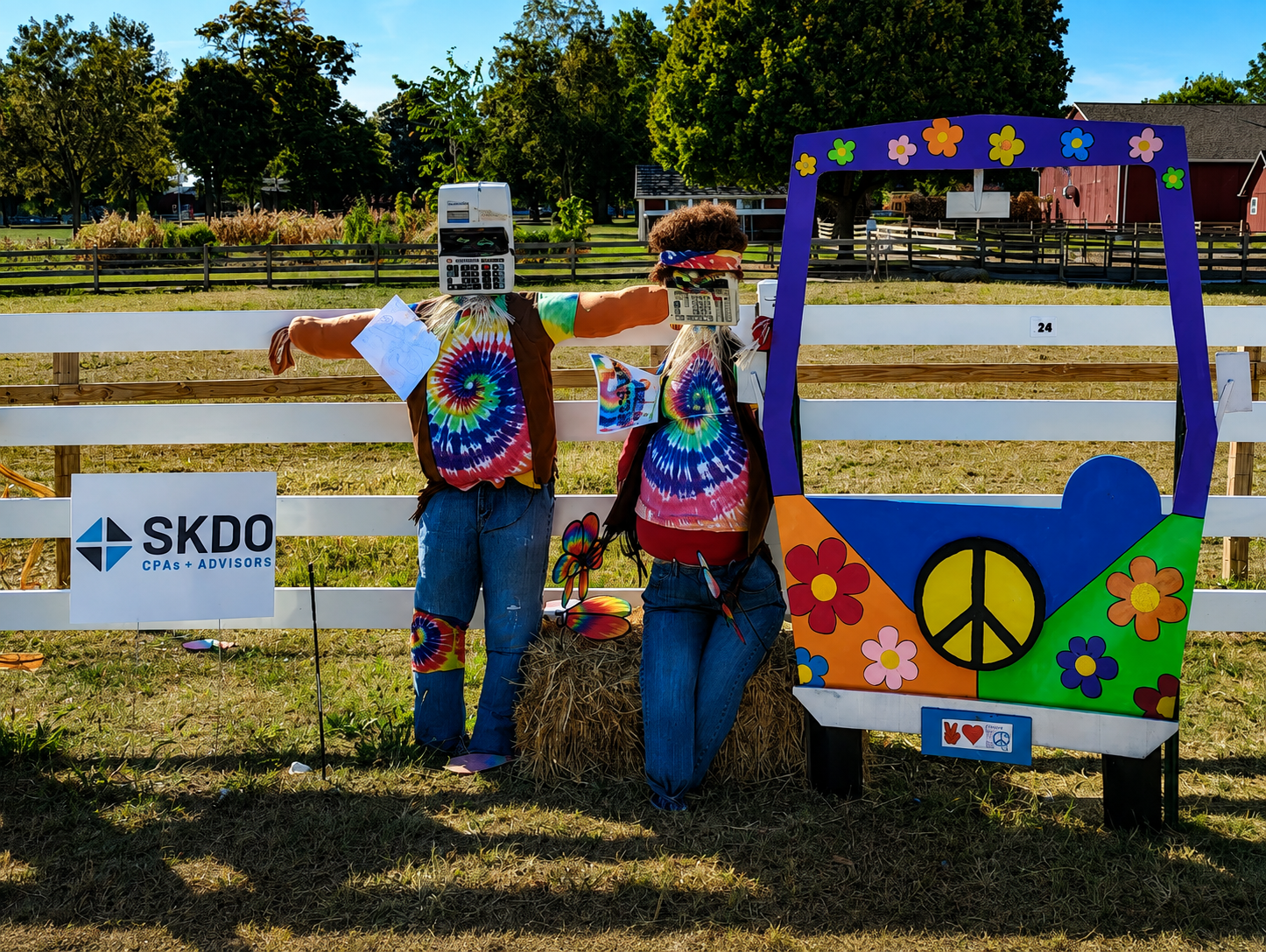 Scarecrow Contest display at Perry Farm Park